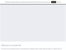 Tablet Screenshot of luciahoxha.com